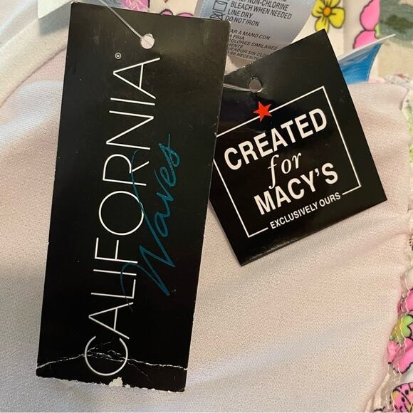 California Waves Floral Print Bikini Large NWT - Picture 8 of 14